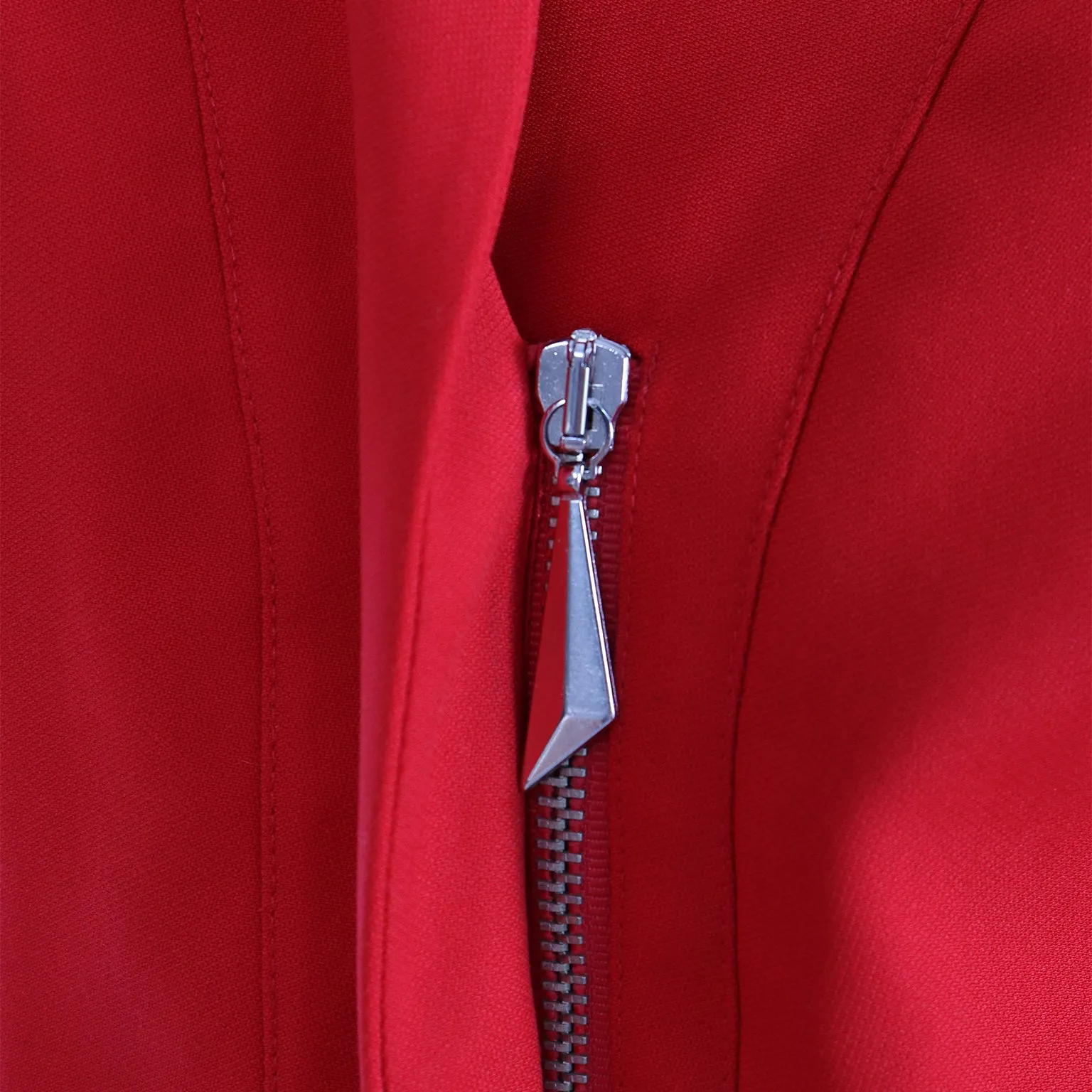 1990s Thierry Mugler Deadstock Cherry Red Jacket and Skirt Suit w Tags