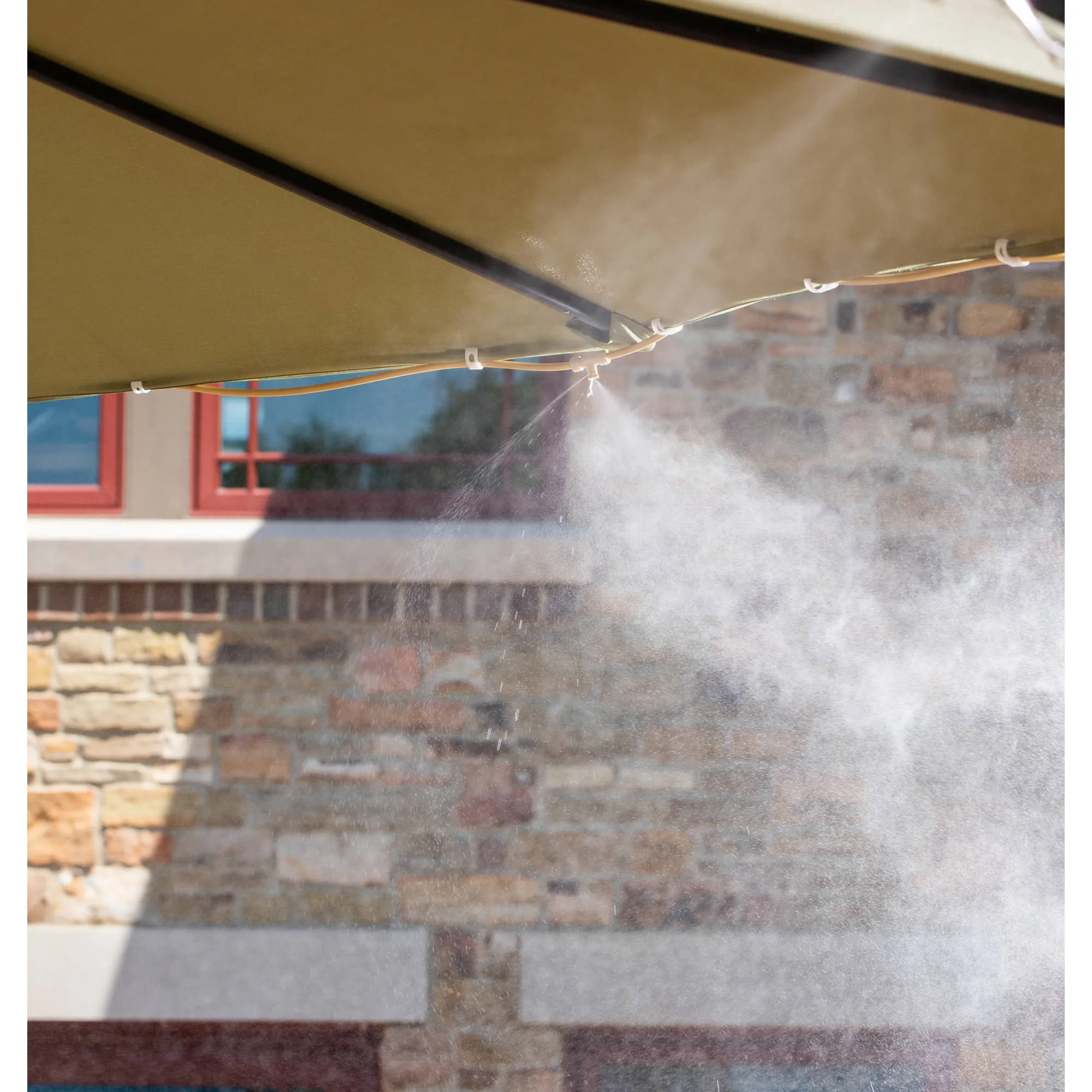 40' Island Umbrella Patio Misting System