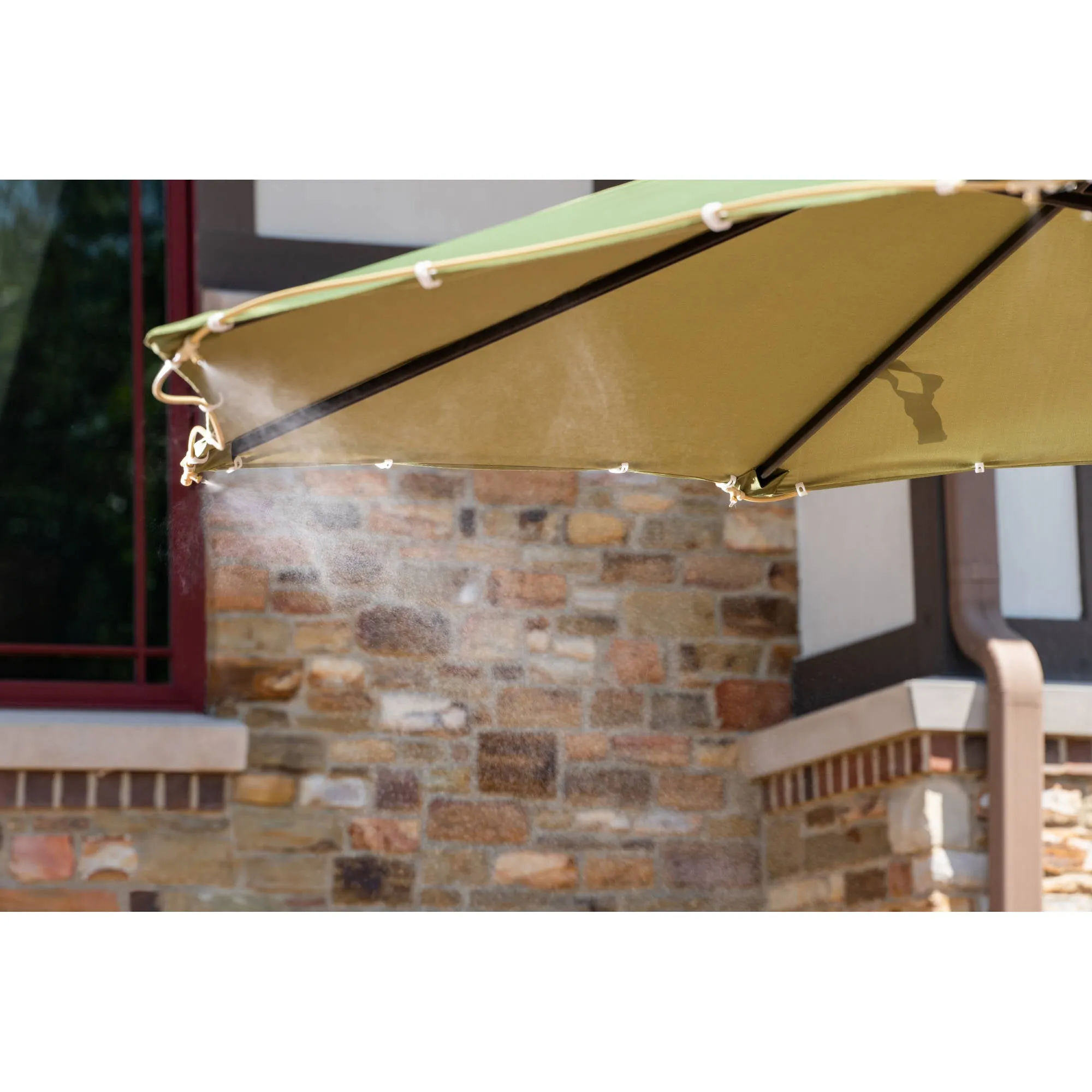 40' Island Umbrella Patio Misting System