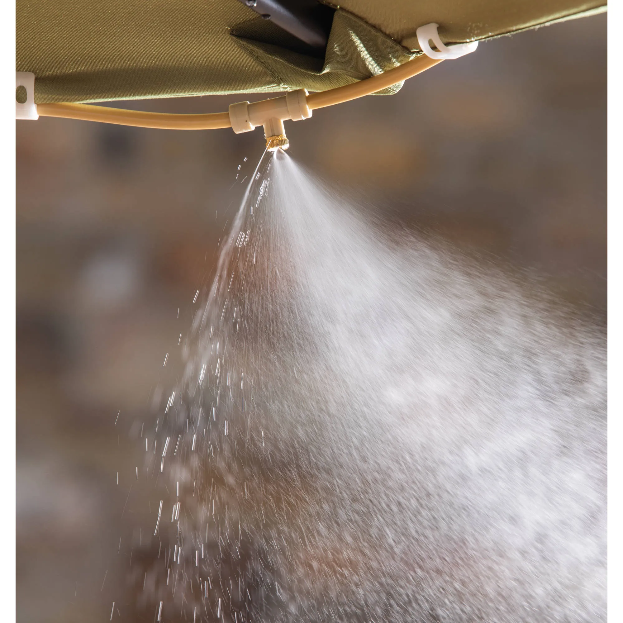 40' Island Umbrella Patio Misting System