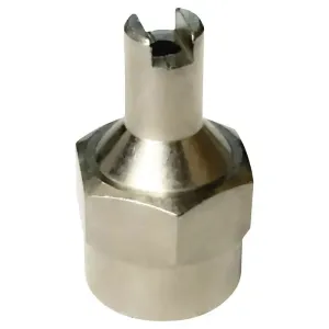 AA Large Bore Screwdriver Top Cap (Hex-Shape, Chrome) (Ea)