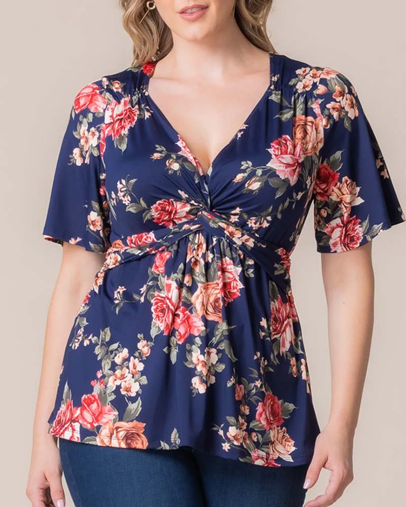 Abby Twist Front Top