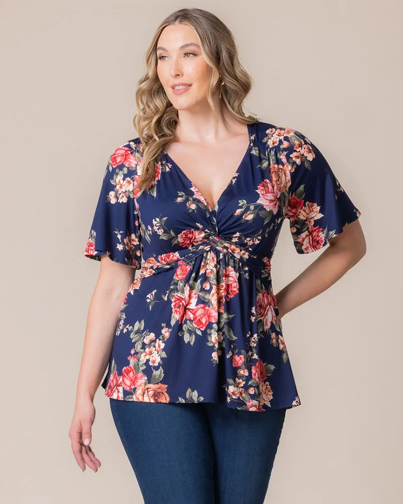 Abby Twist Front Top