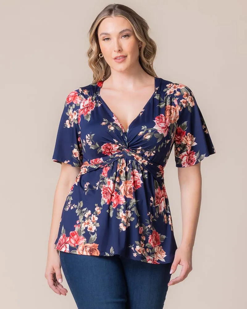 Abby Twist Front Top