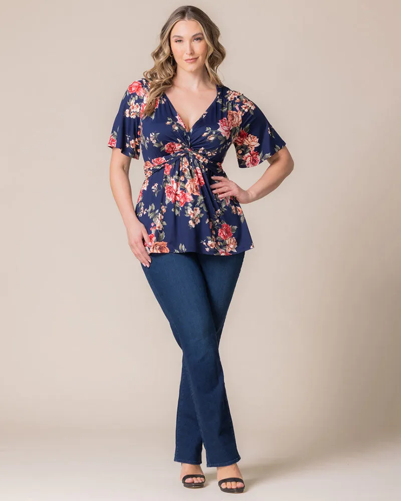 Abby Twist Front Top