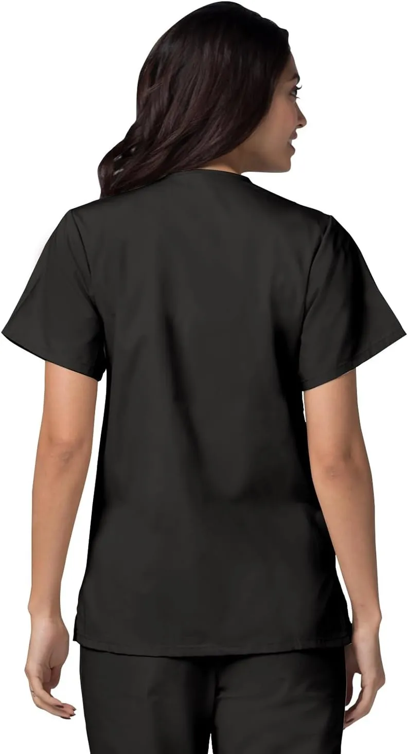 Adar Universal Scrubs for Women - Snap Front Scrub Top