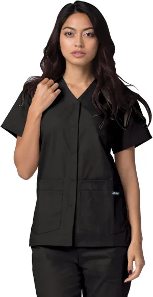 Adar Universal Scrubs for Women - Snap Front Scrub Top