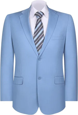 AMY ZHU Men's Sport Coat Classic Fit 2 Button Stretch Blazer Suit Jacket