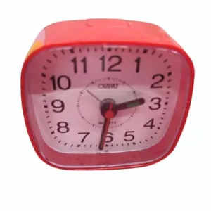 Analog Red Mini Table Top Clock - Rectangular Shape (1)
