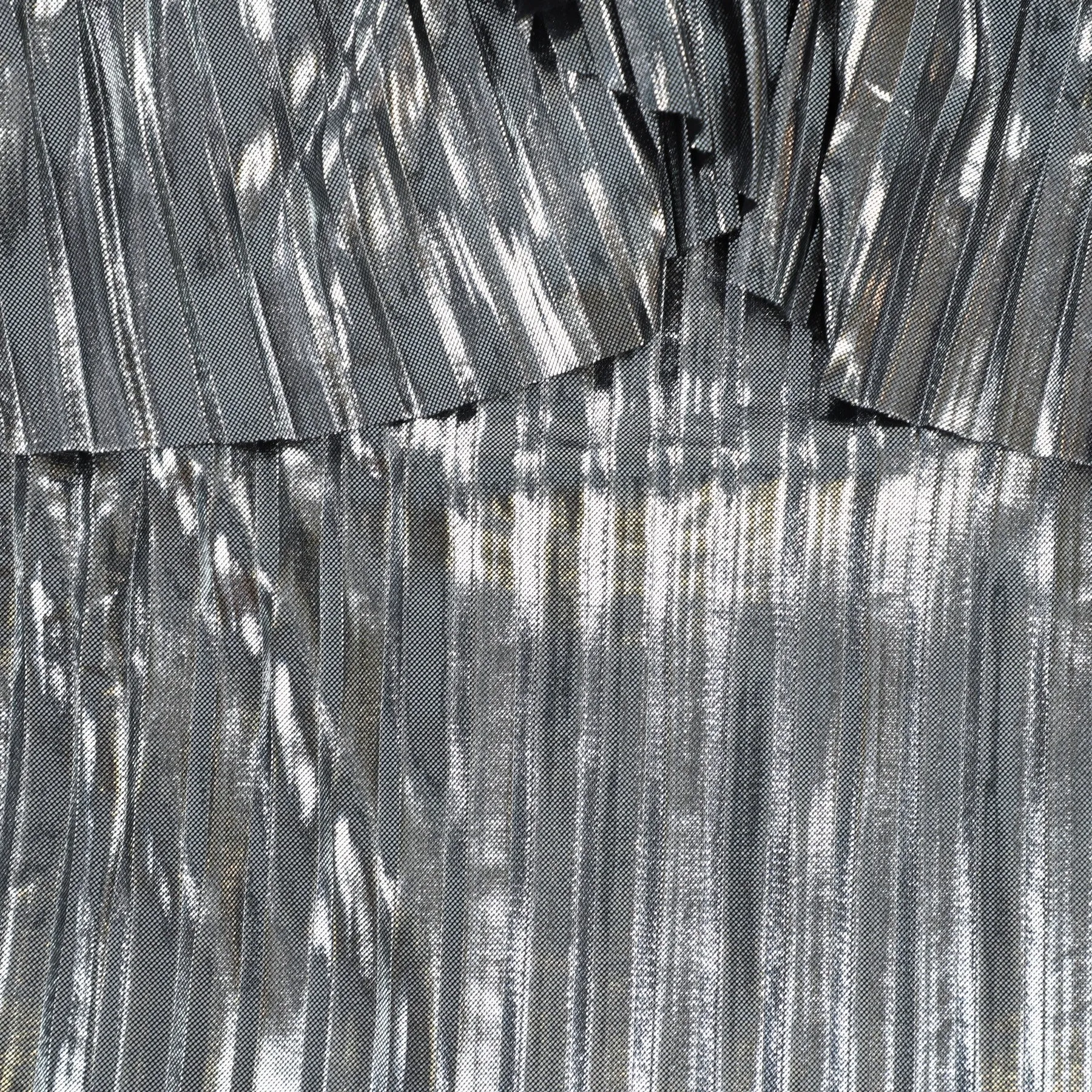 ANDORINE SILVER PLEAT DRESS