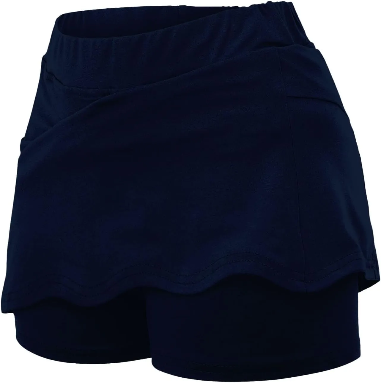 Athletic Skorts for Woman, Skorts for Curvy Women Dressy Skirts Tummy Control High Waisted Skirts with Shorts Underneath