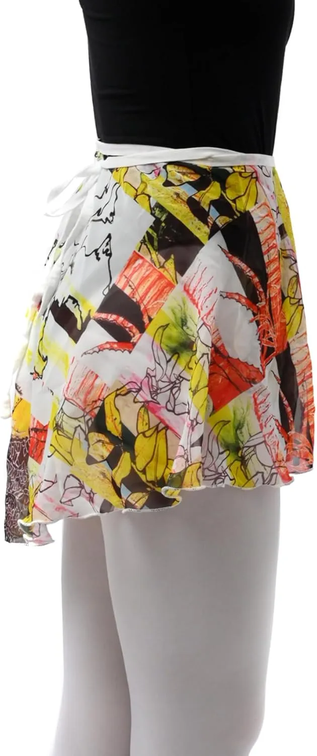 Ballet Chiffon Wrap Skirts for Women Short and Girls