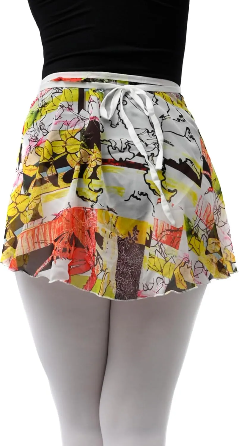 Ballet Chiffon Wrap Skirts for Women Short and Girls