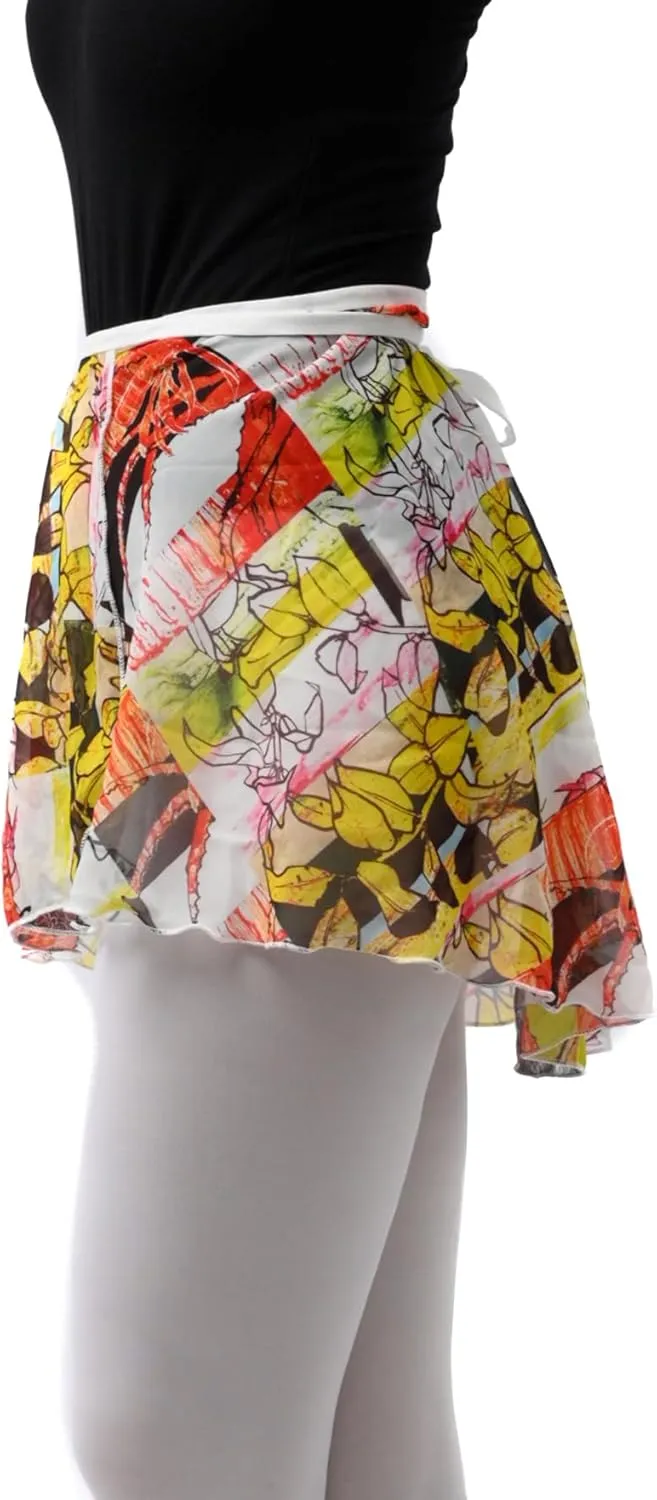 Ballet Chiffon Wrap Skirts for Women Short and Girls