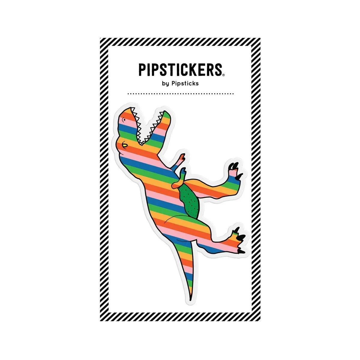 big puffy rainbow t-rex sticker