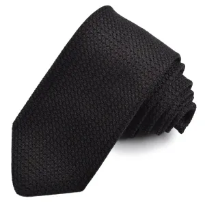 Black Silk Grenadine Tie