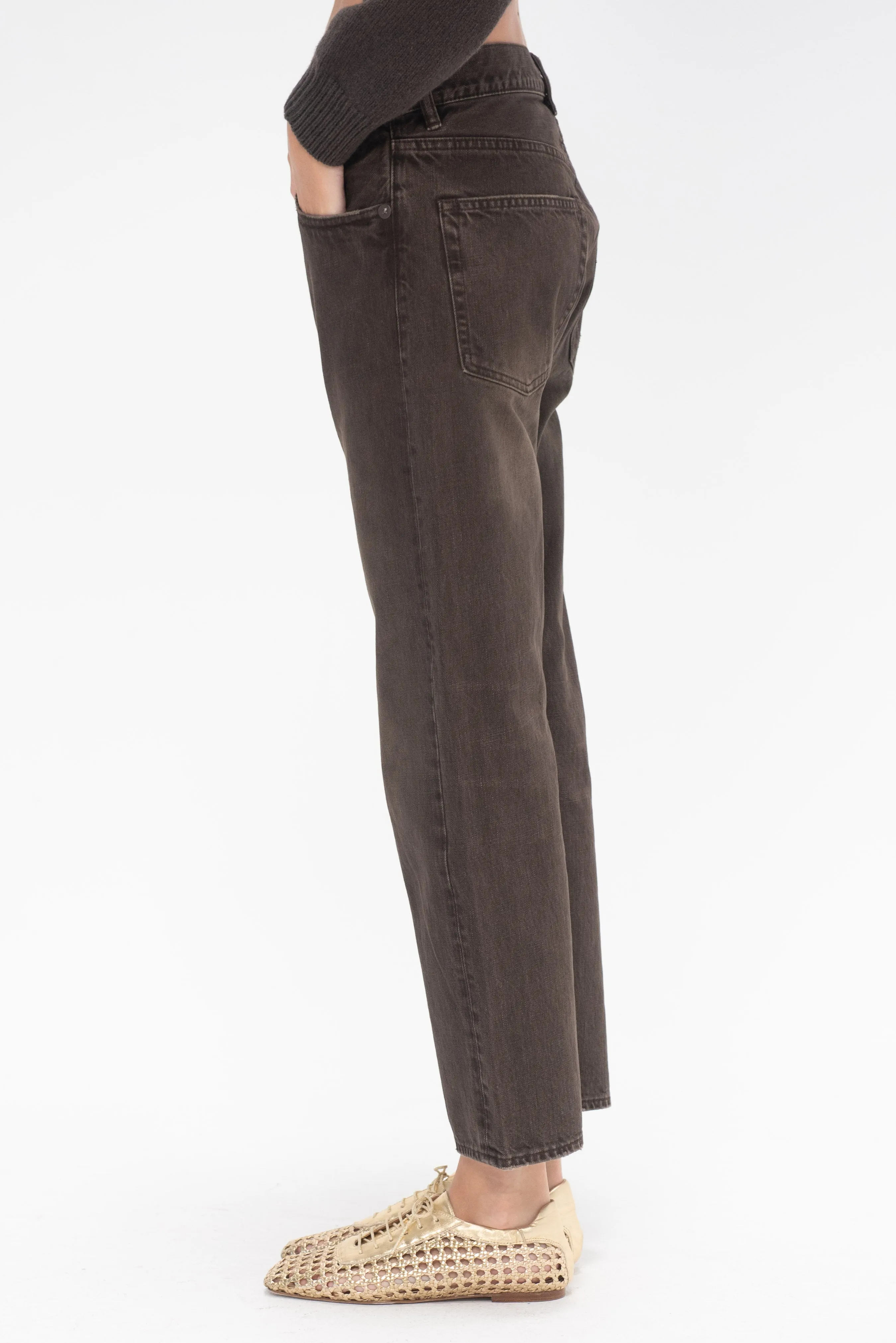 Boyfriend Jean, Vintage Chocolate Brown
