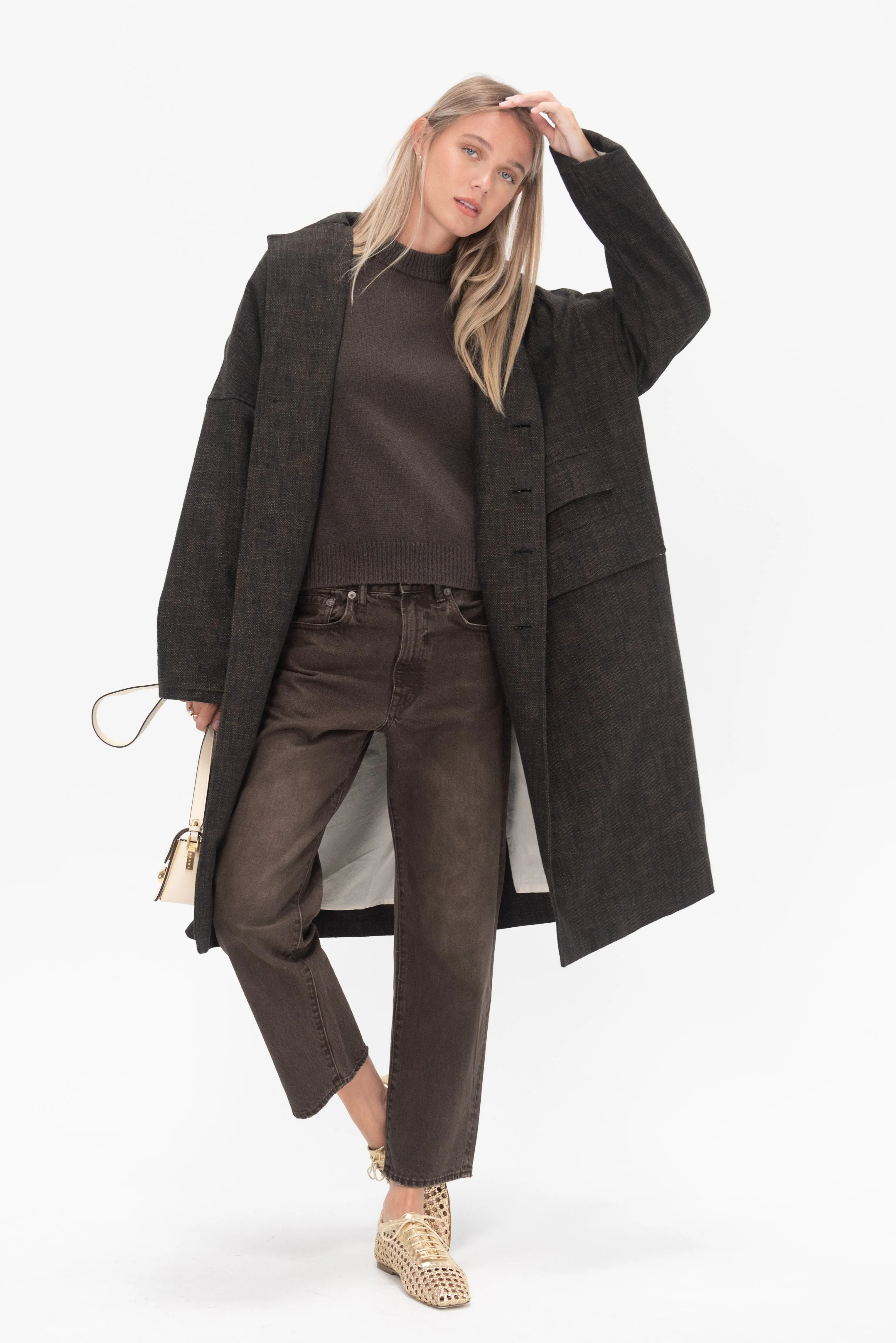 Boyfriend Jean, Vintage Chocolate Brown