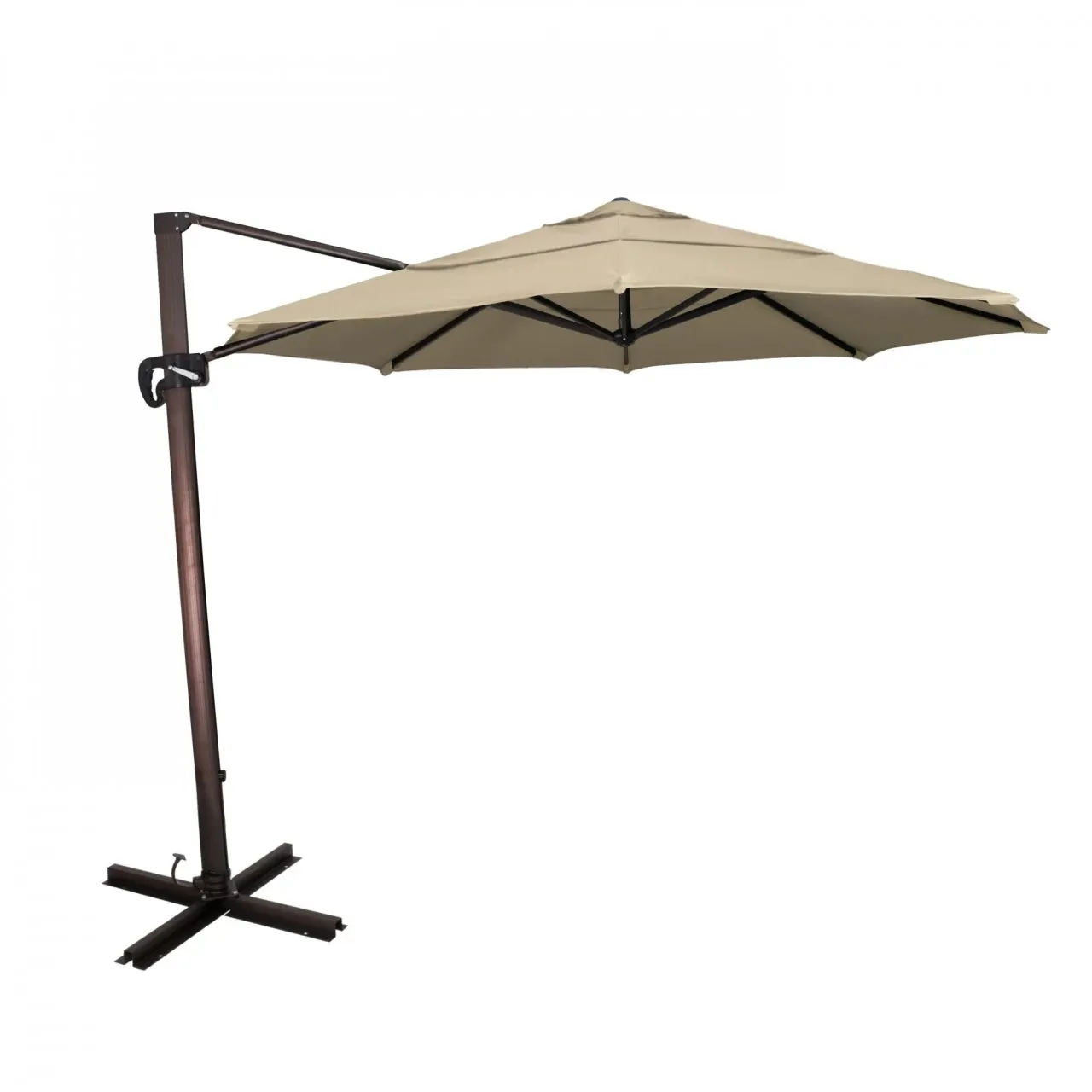 California Umbrella Cali Series 11 ft Patio Umbrella - Residential Grade with Side Tilt and Crank Lift
