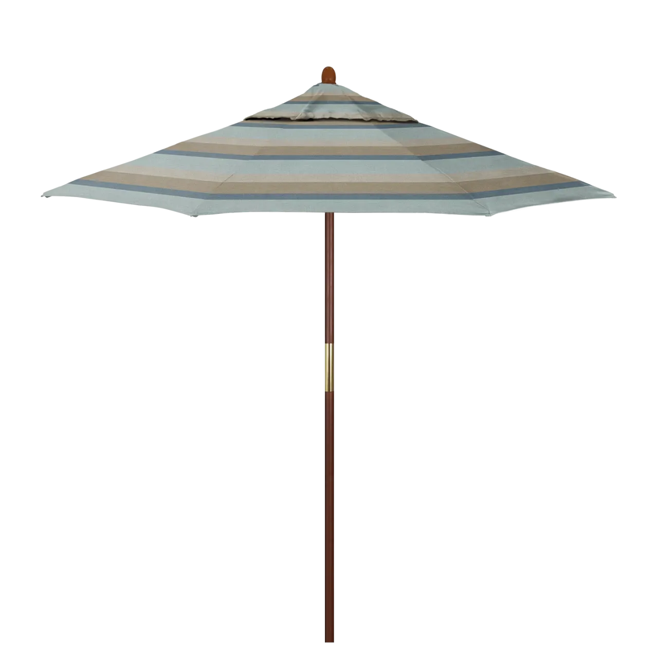 California Umbrella Grove Series 7.5 ft Commercial Patio Umbrella - Durable Hardwood Pole and Push Lift