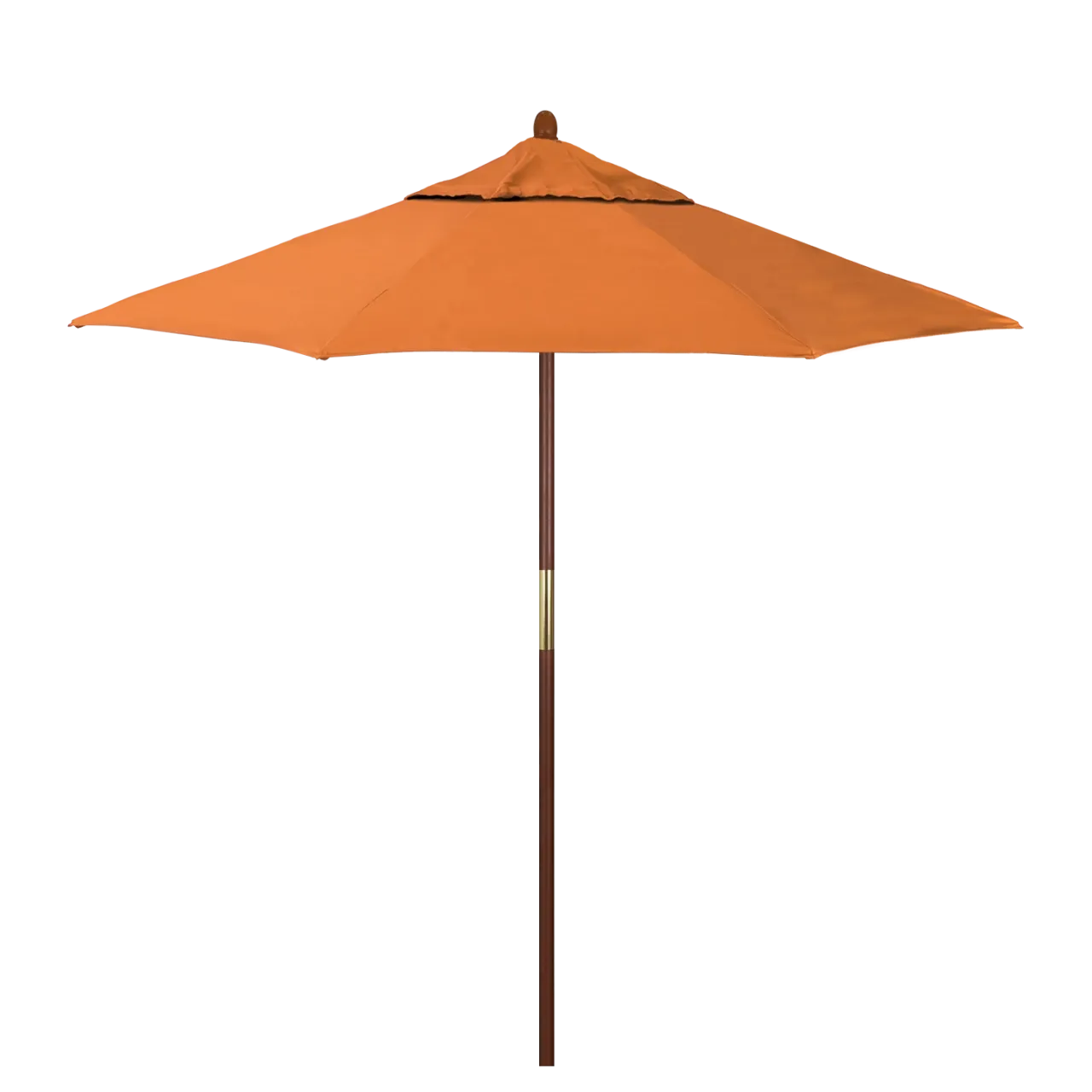California Umbrella Grove Series 7.5 ft Commercial Patio Umbrella - Durable Hardwood Pole and Push Lift