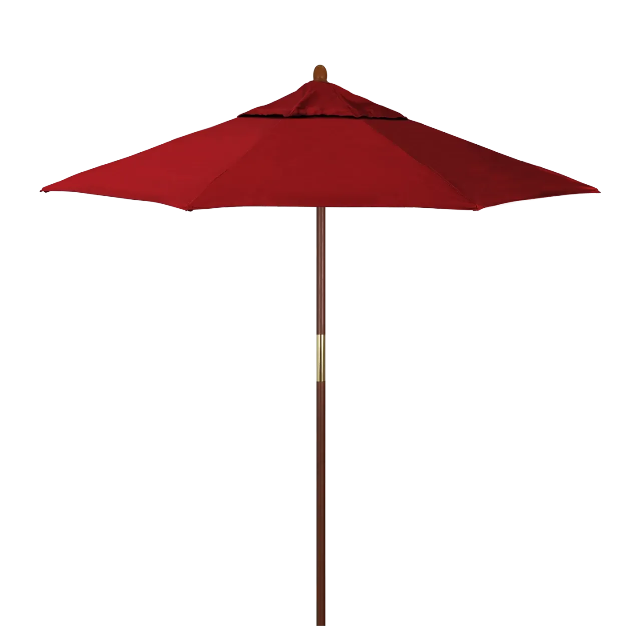 California Umbrella Grove Series 7.5 ft Commercial Patio Umbrella - Durable Hardwood Pole and Push Lift