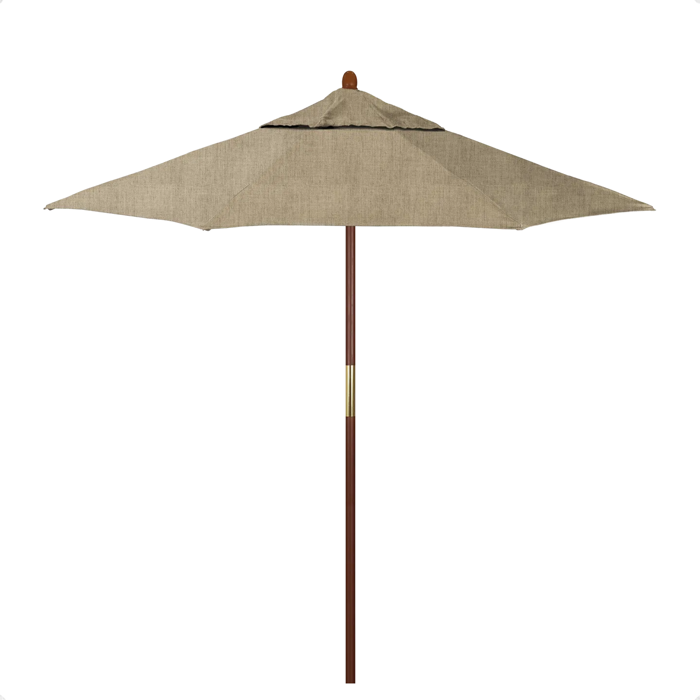 California Umbrella Grove Series 7.5 ft Commercial Patio Umbrella - Durable Hardwood Pole and Push Lift
