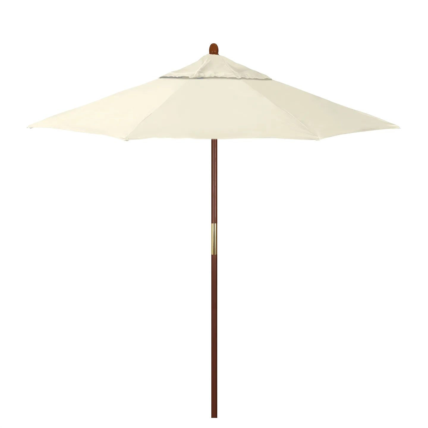 California Umbrella Grove Series 7.5 ft Commercial Patio Umbrella - Durable Hardwood Pole and Push Lift