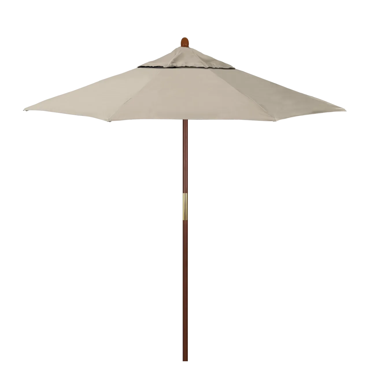 California Umbrella Grove Series 7.5 ft Commercial Patio Umbrella - Durable Hardwood Pole and Push Lift