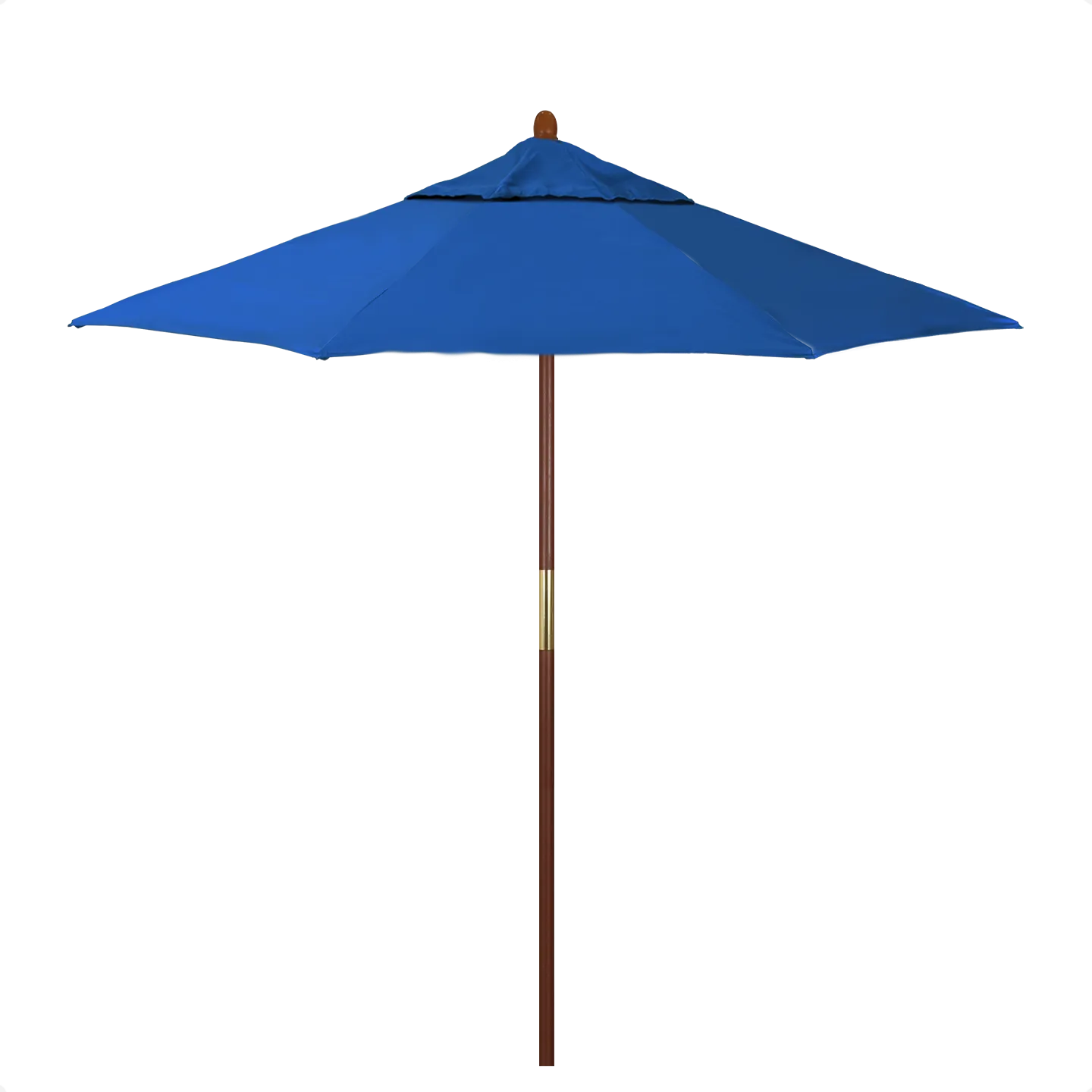 California Umbrella Grove Series 7.5 ft Commercial Patio Umbrella - Durable Hardwood Pole and Push Lift
