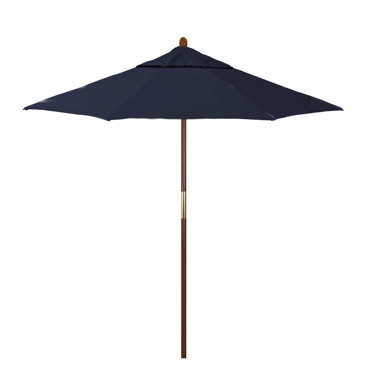 California Umbrella Grove Series 7.5 ft Commercial Patio Umbrella - Durable Hardwood Pole and Push Lift