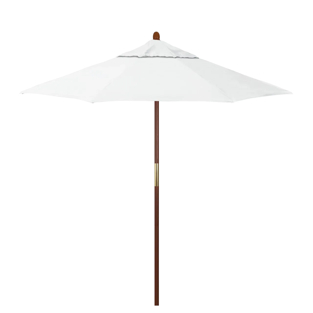 California Umbrella Grove Series 7.5 ft Commercial Patio Umbrella - Durable Hardwood Pole and Push Lift
