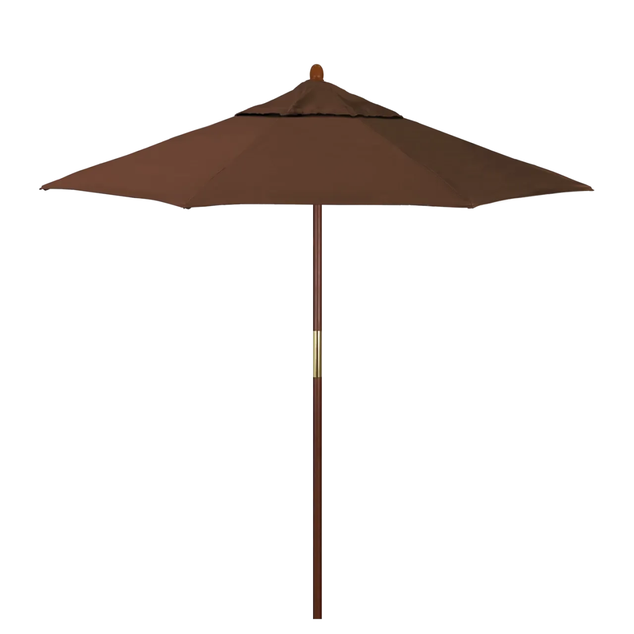 California Umbrella Grove Series 7.5 ft Commercial Patio Umbrella - Durable Hardwood Pole and Push Lift
