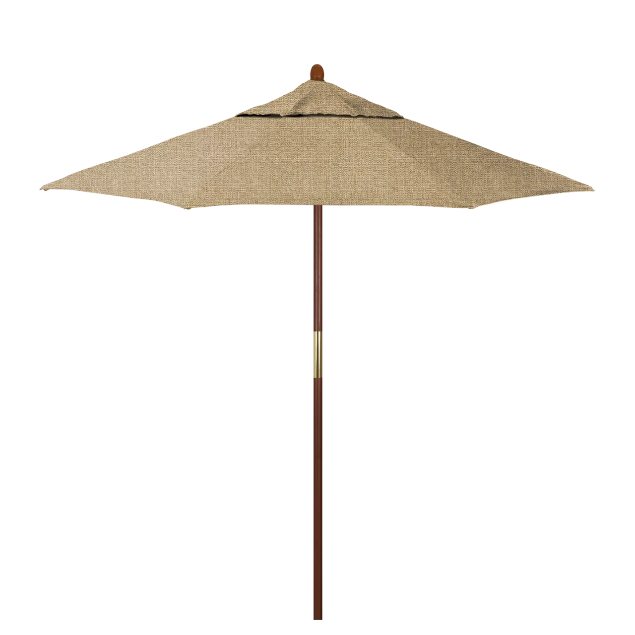 California Umbrella Grove Series 7.5 ft Commercial Patio Umbrella - Durable Hardwood Pole and Push Lift