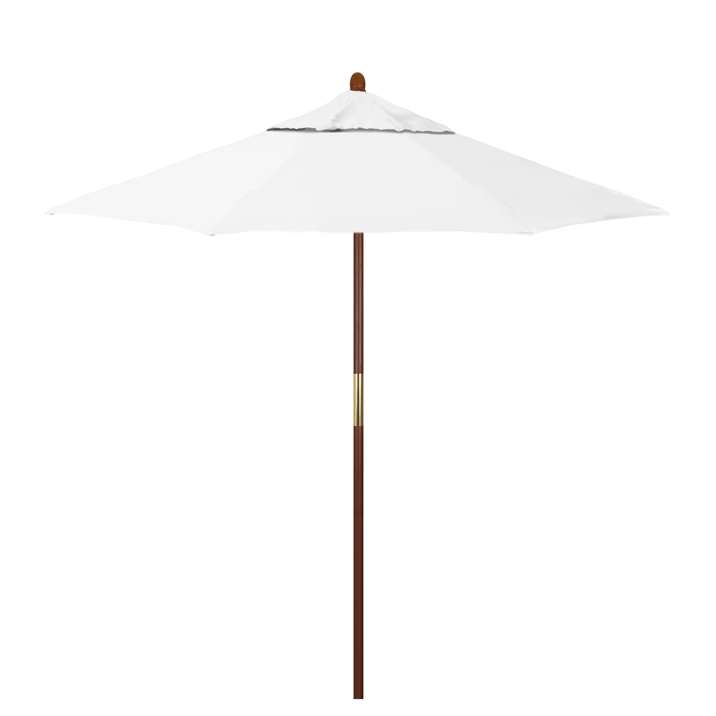 California Umbrella Grove Series 7.5 ft Commercial Patio Umbrella - Durable Hardwood Pole and Push Lift
