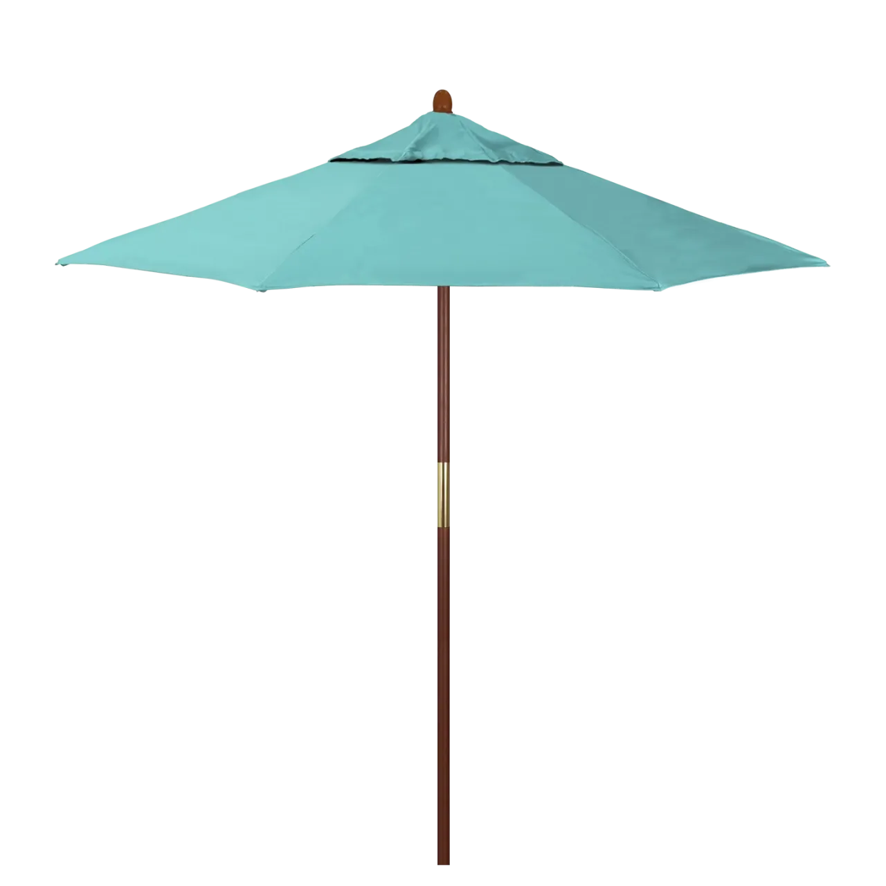 California Umbrella Grove Series 7.5 ft Commercial Patio Umbrella - Durable Hardwood Pole and Push Lift