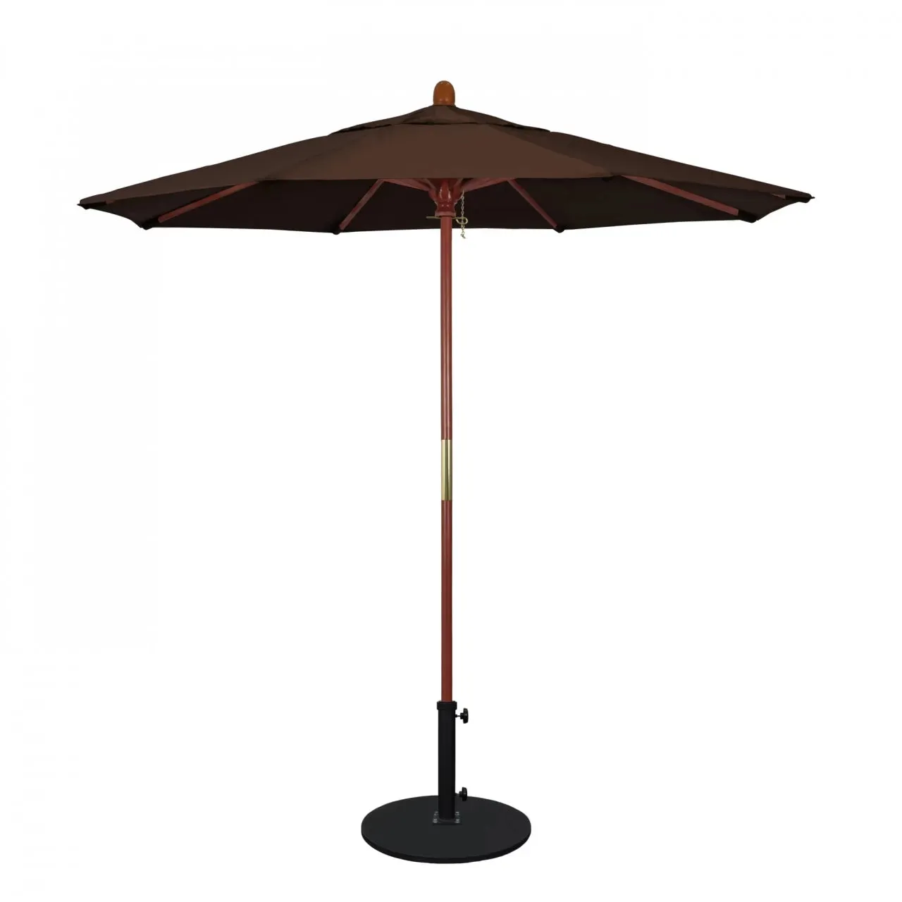 California Umbrella Grove Series 7.5 ft Commercial Patio Umbrella - Durable Hardwood Pole and Push Lift