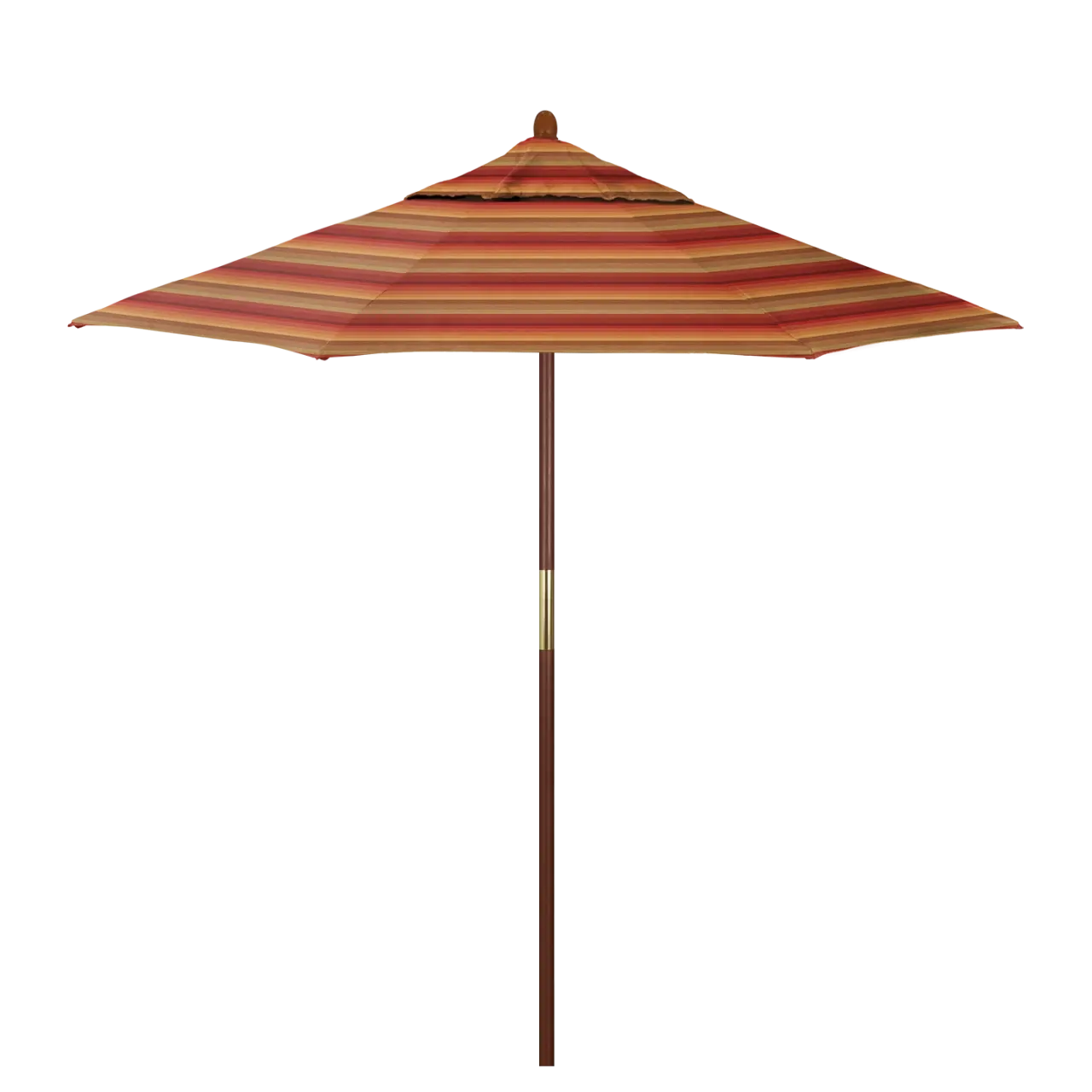 California Umbrella Grove Series 7.5 ft Commercial Patio Umbrella - Durable Hardwood Pole and Push Lift