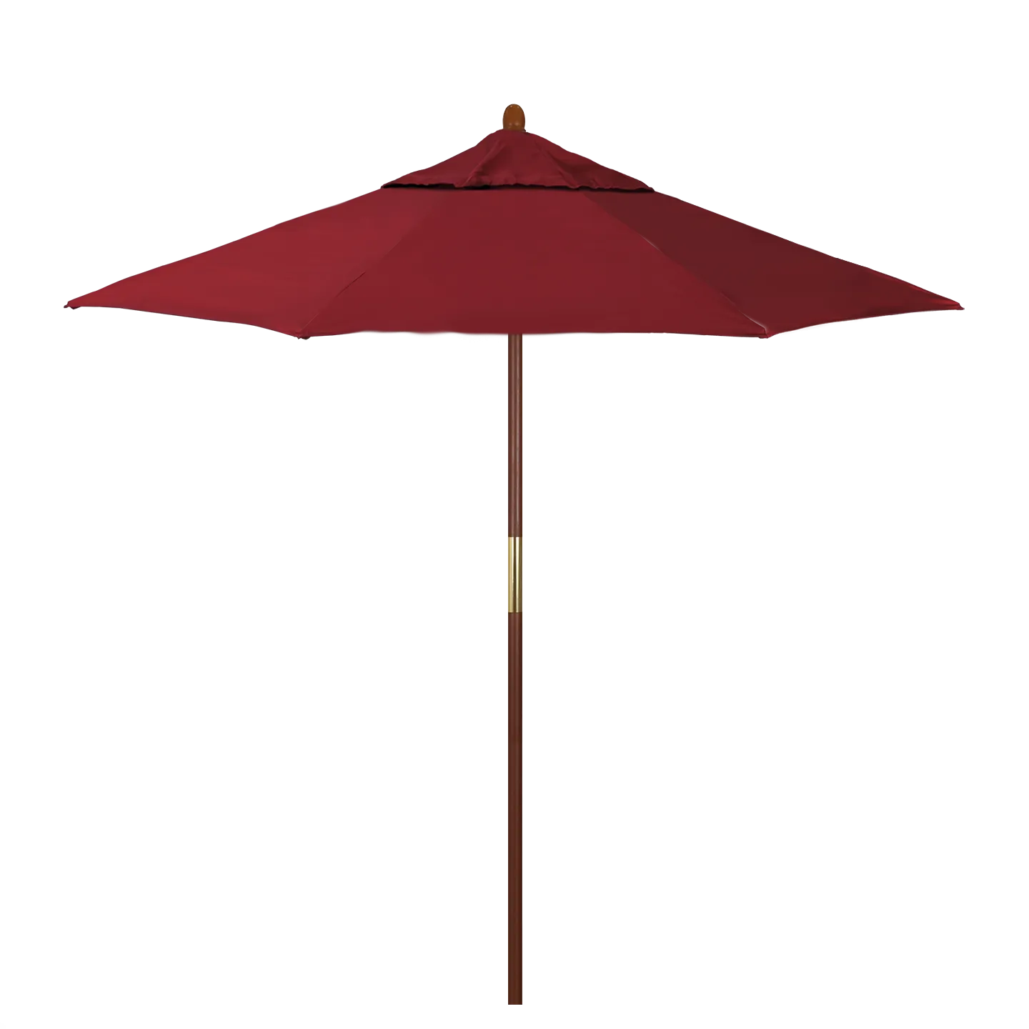 California Umbrella Grove Series 7.5 ft Commercial Patio Umbrella - Durable Hardwood Pole and Push Lift