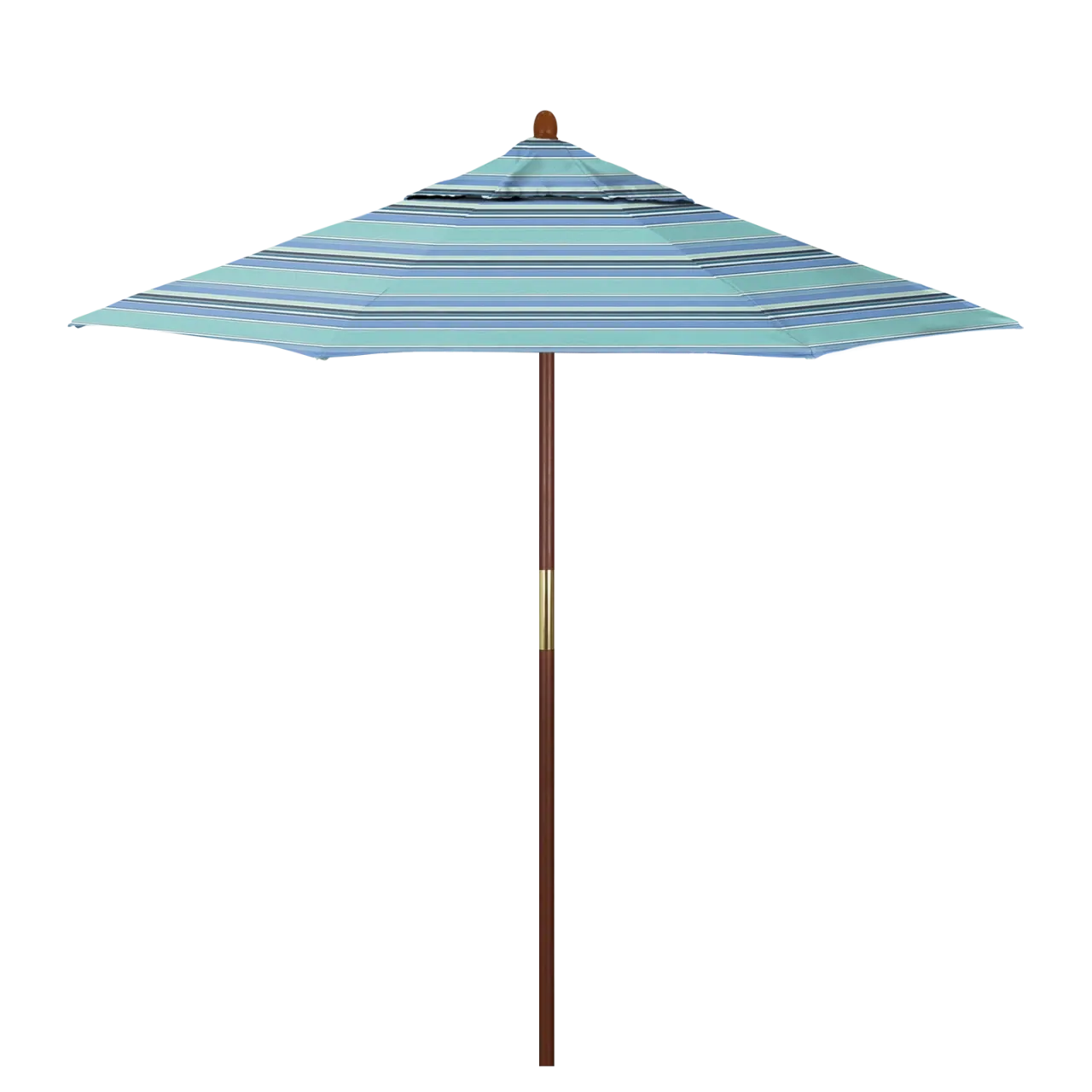 California Umbrella Grove Series 7.5 ft Commercial Patio Umbrella - Durable Hardwood Pole and Push Lift