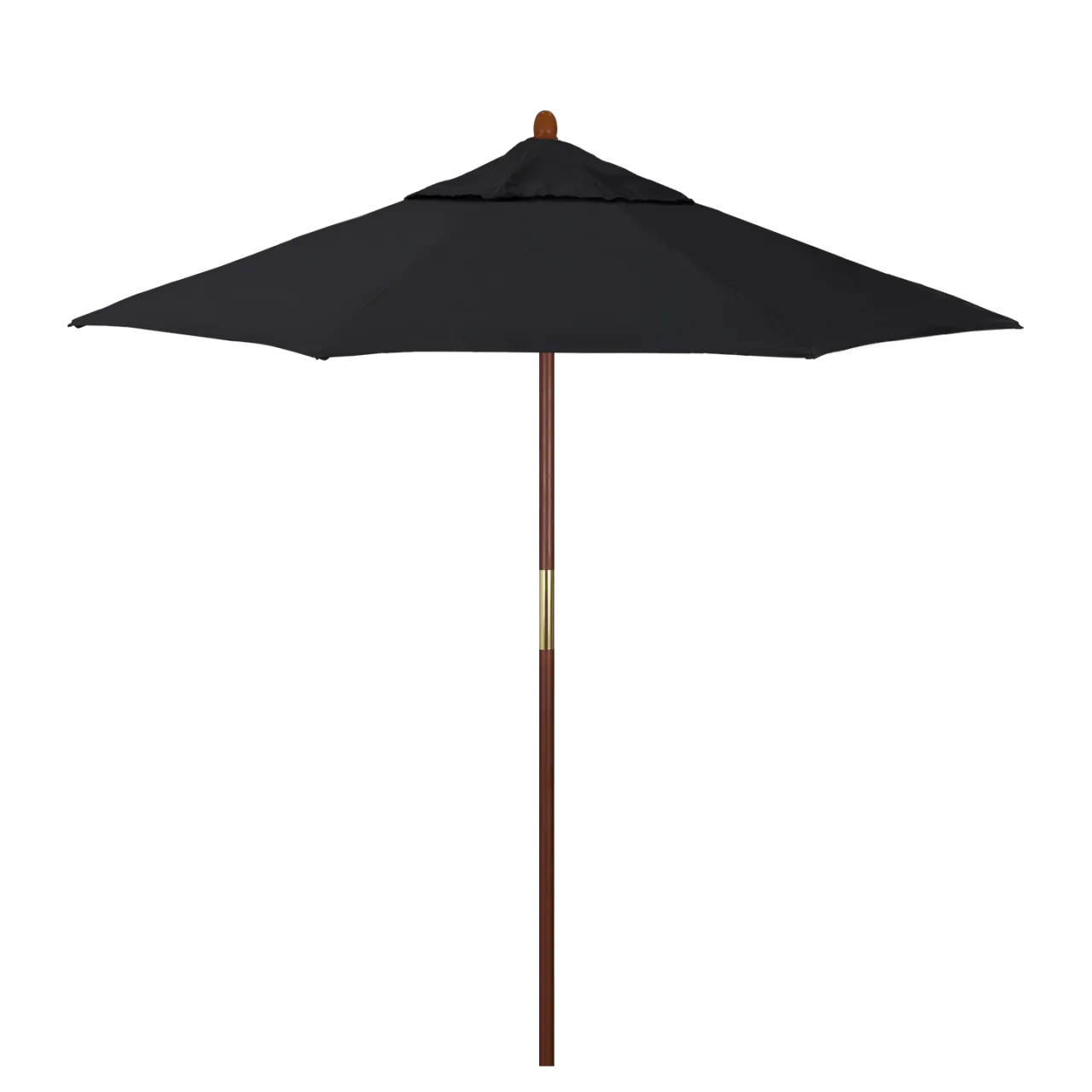 California Umbrella Grove Series 7.5 ft Commercial Patio Umbrella - Durable Hardwood Pole and Push Lift