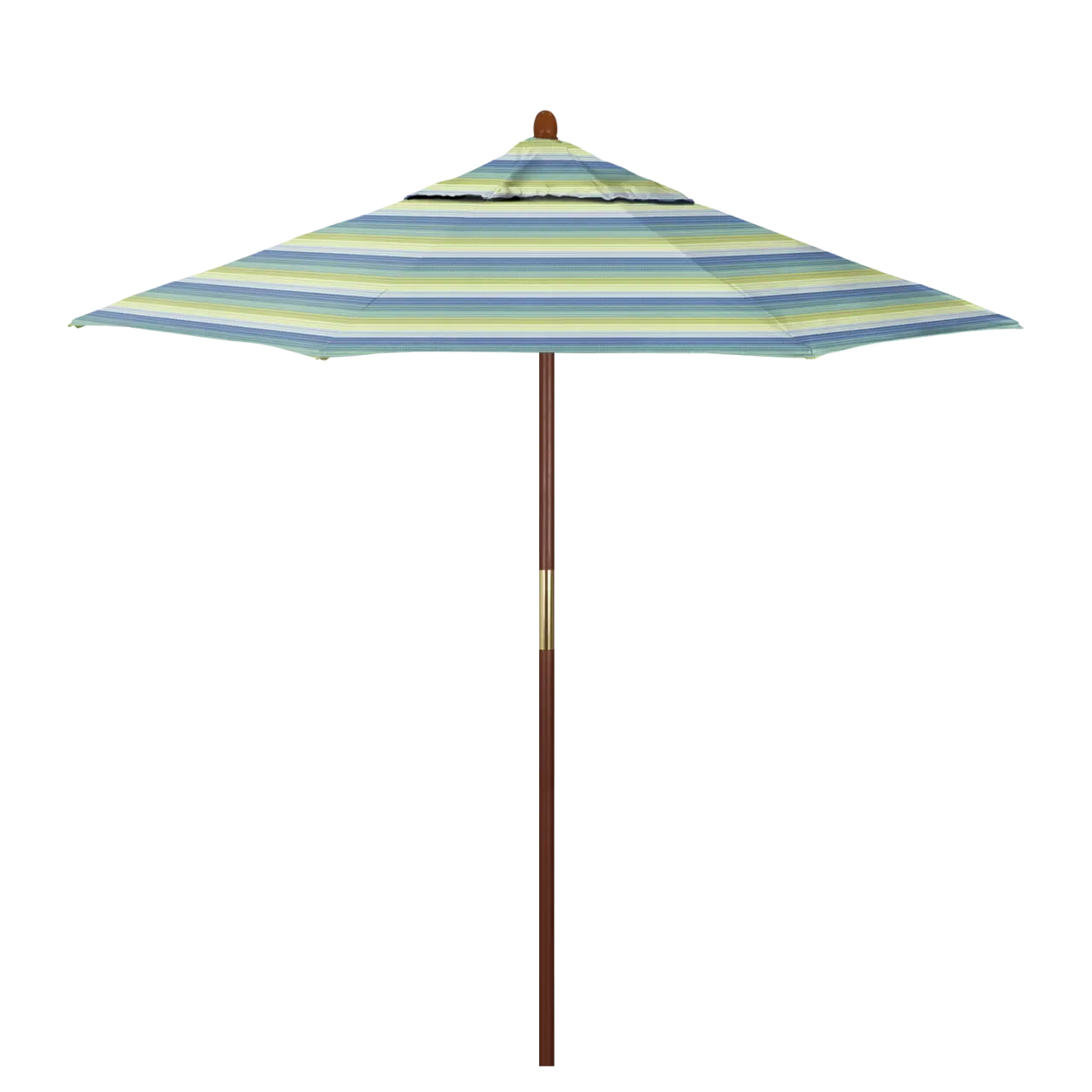 California Umbrella Grove Series 7.5 ft Commercial Patio Umbrella - Durable Hardwood Pole and Push Lift