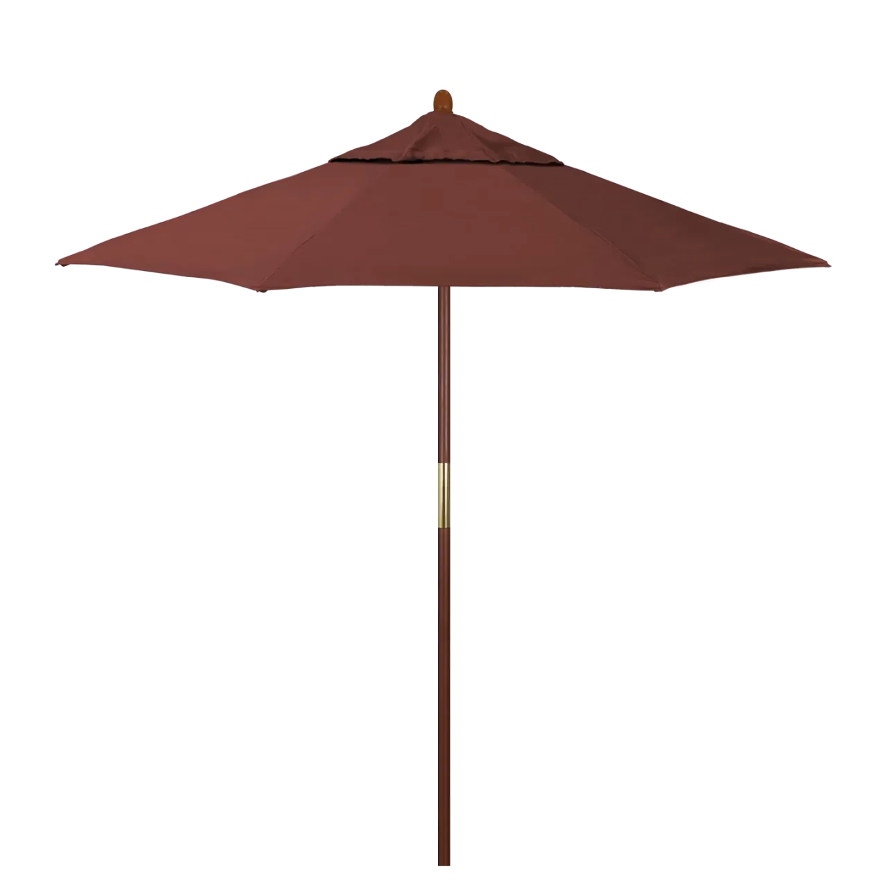 California Umbrella Grove Series 7.5 ft Commercial Patio Umbrella - Durable Hardwood Pole and Push Lift