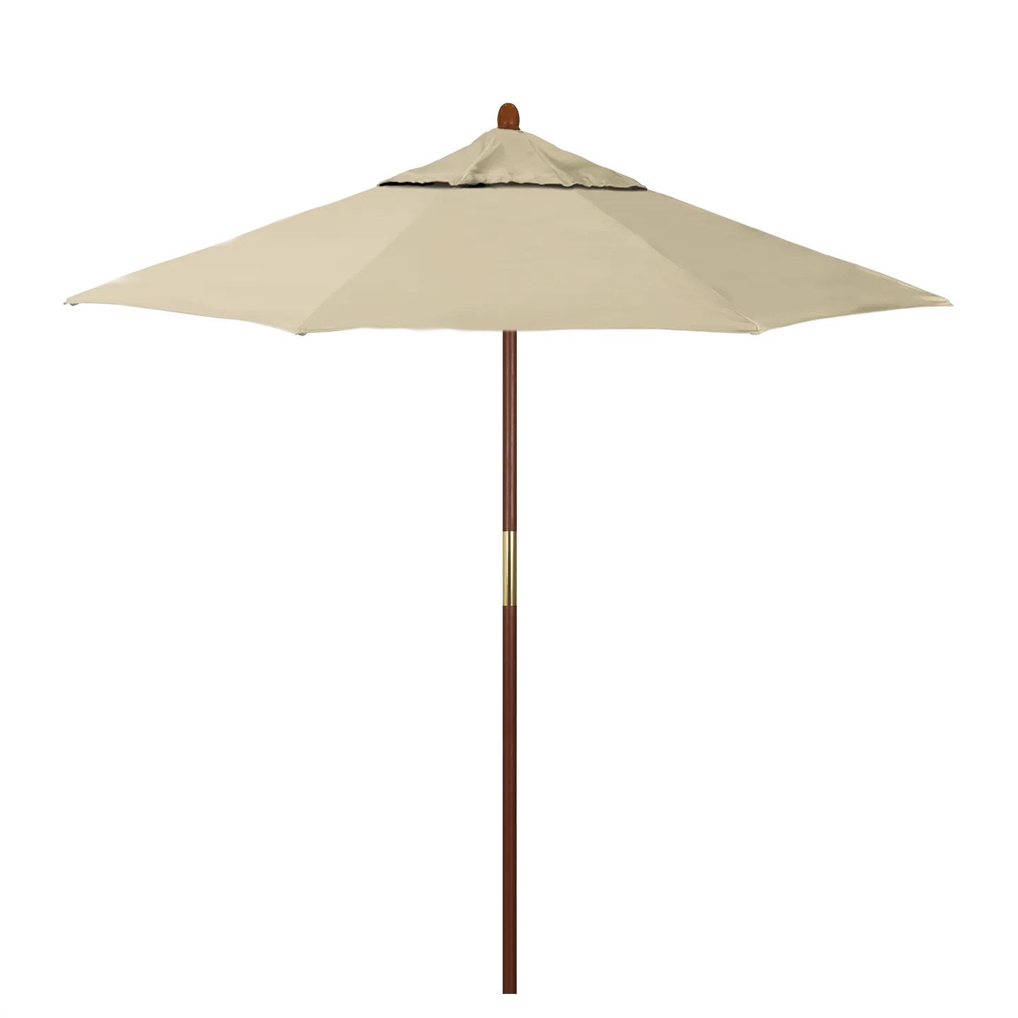California Umbrella Grove Series 7.5 ft Commercial Patio Umbrella - Durable Hardwood Pole and Push Lift