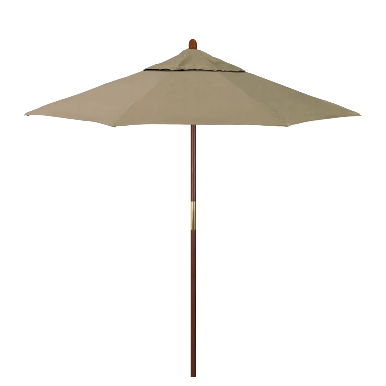 California Umbrella Grove Series 7.5 ft Commercial Patio Umbrella - Durable Hardwood Pole and Push Lift