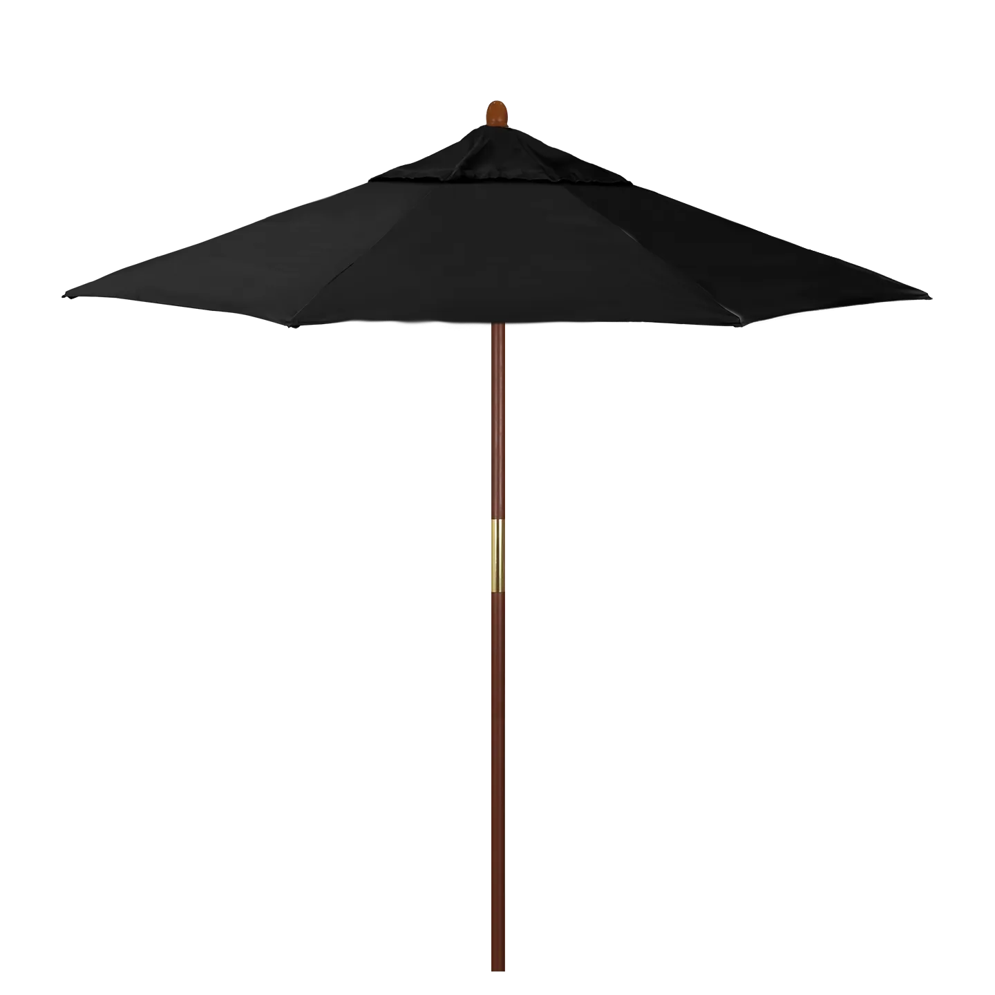 California Umbrella Grove Series 7.5 ft Commercial Patio Umbrella - Durable Hardwood Pole and Push Lift