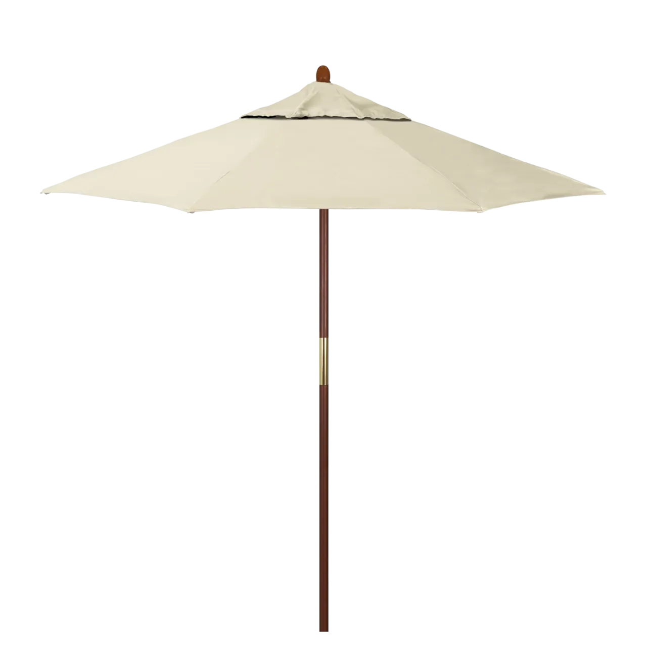 California Umbrella Grove Series 7.5 ft Commercial Patio Umbrella - Durable Hardwood Pole and Push Lift