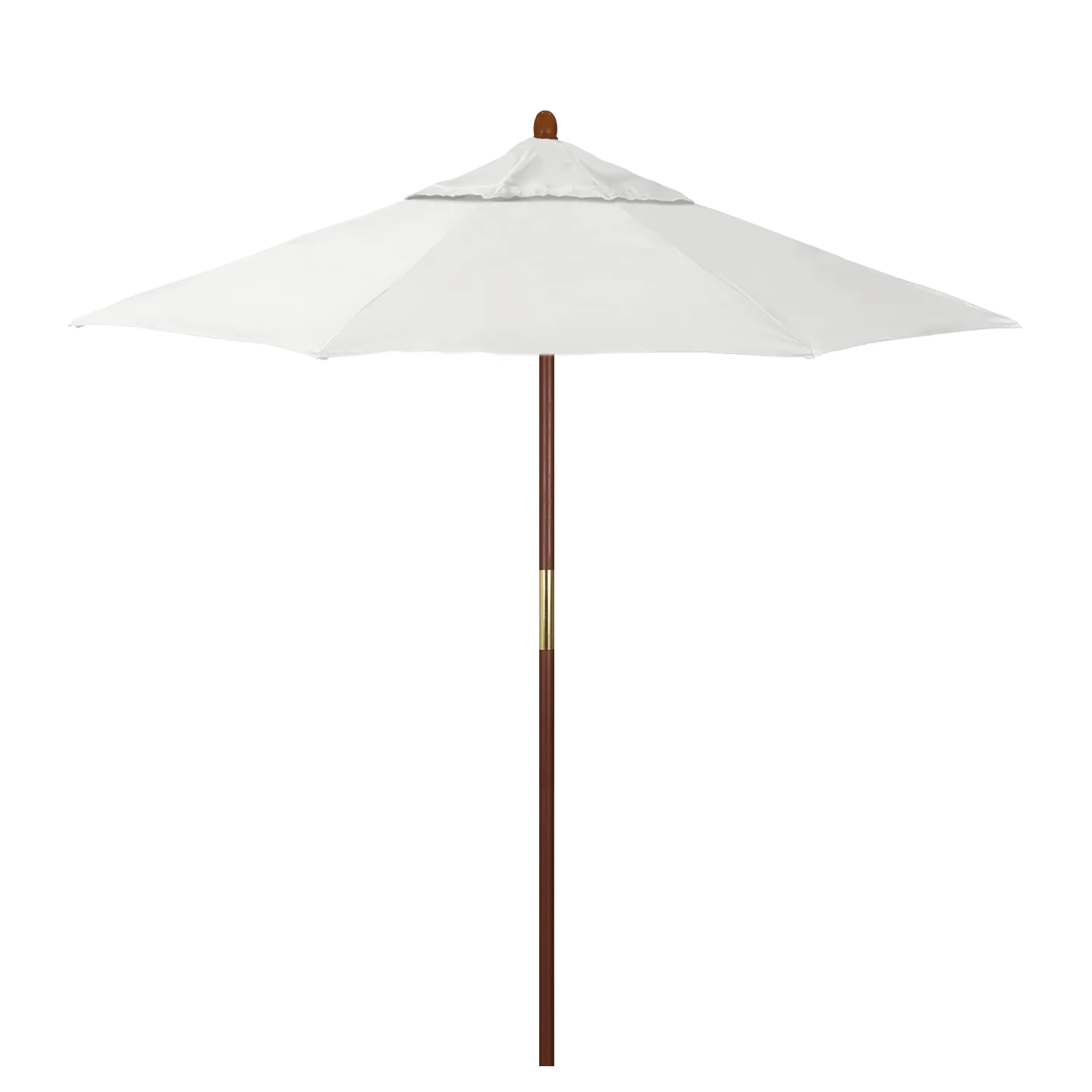 California Umbrella Grove Series 7.5 ft Commercial Patio Umbrella - Durable Hardwood Pole and Push Lift
