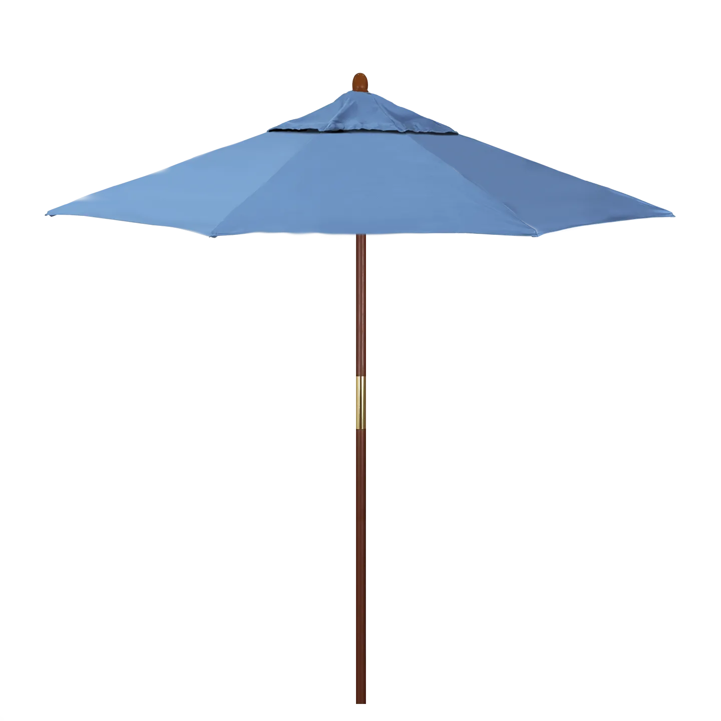 California Umbrella Grove Series 7.5 ft Commercial Patio Umbrella - Durable Hardwood Pole and Push Lift