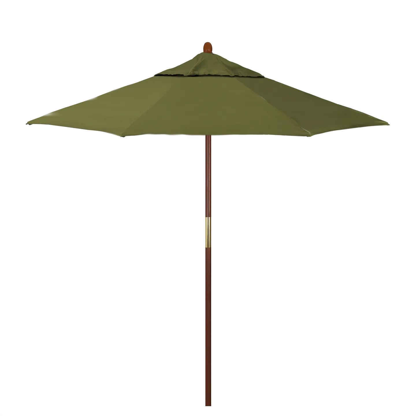California Umbrella Grove Series 7.5 ft Commercial Patio Umbrella - Durable Hardwood Pole and Push Lift